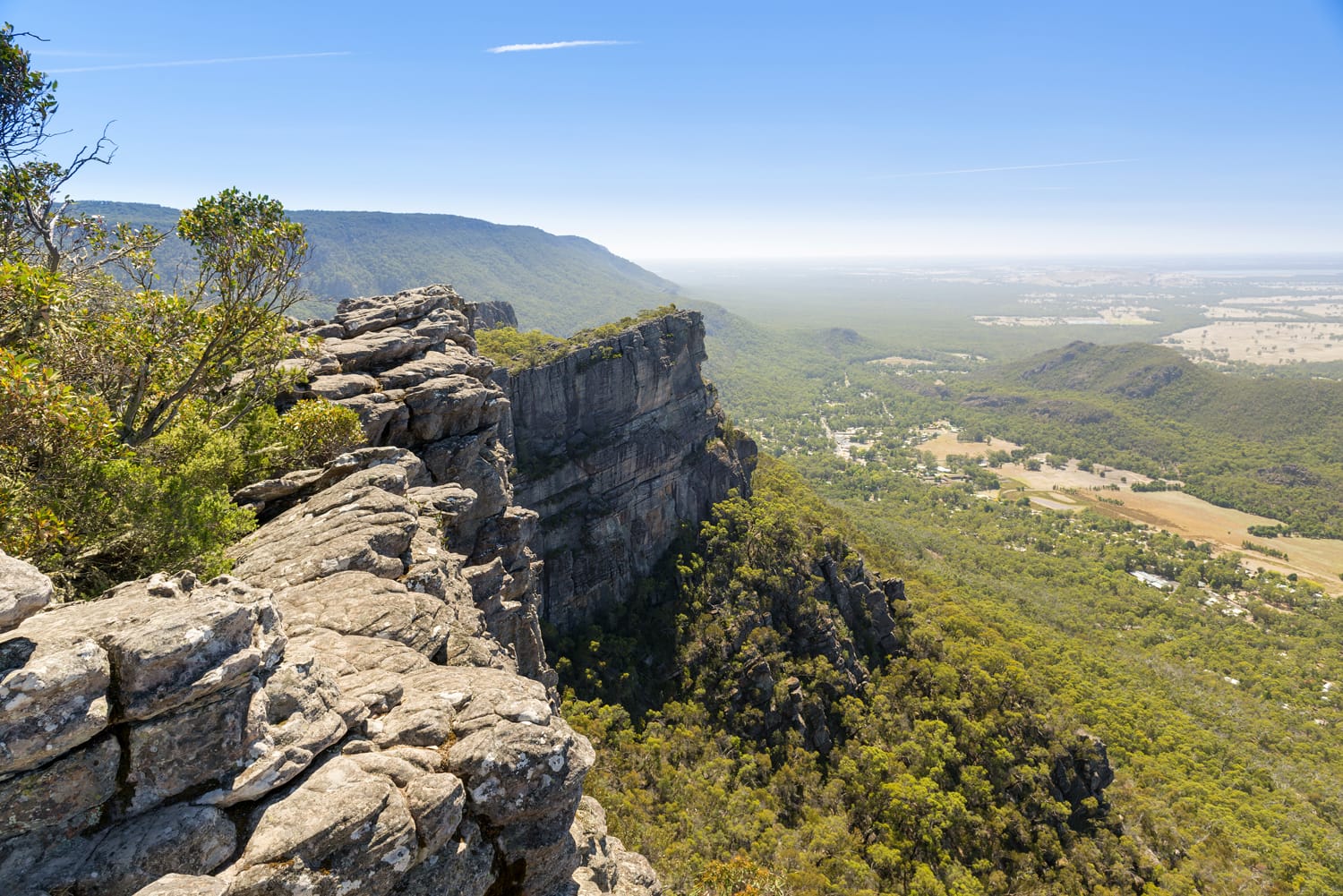 View from the Pinnacle of Halls Gap in the Grampians National Park, Victoria, Australia