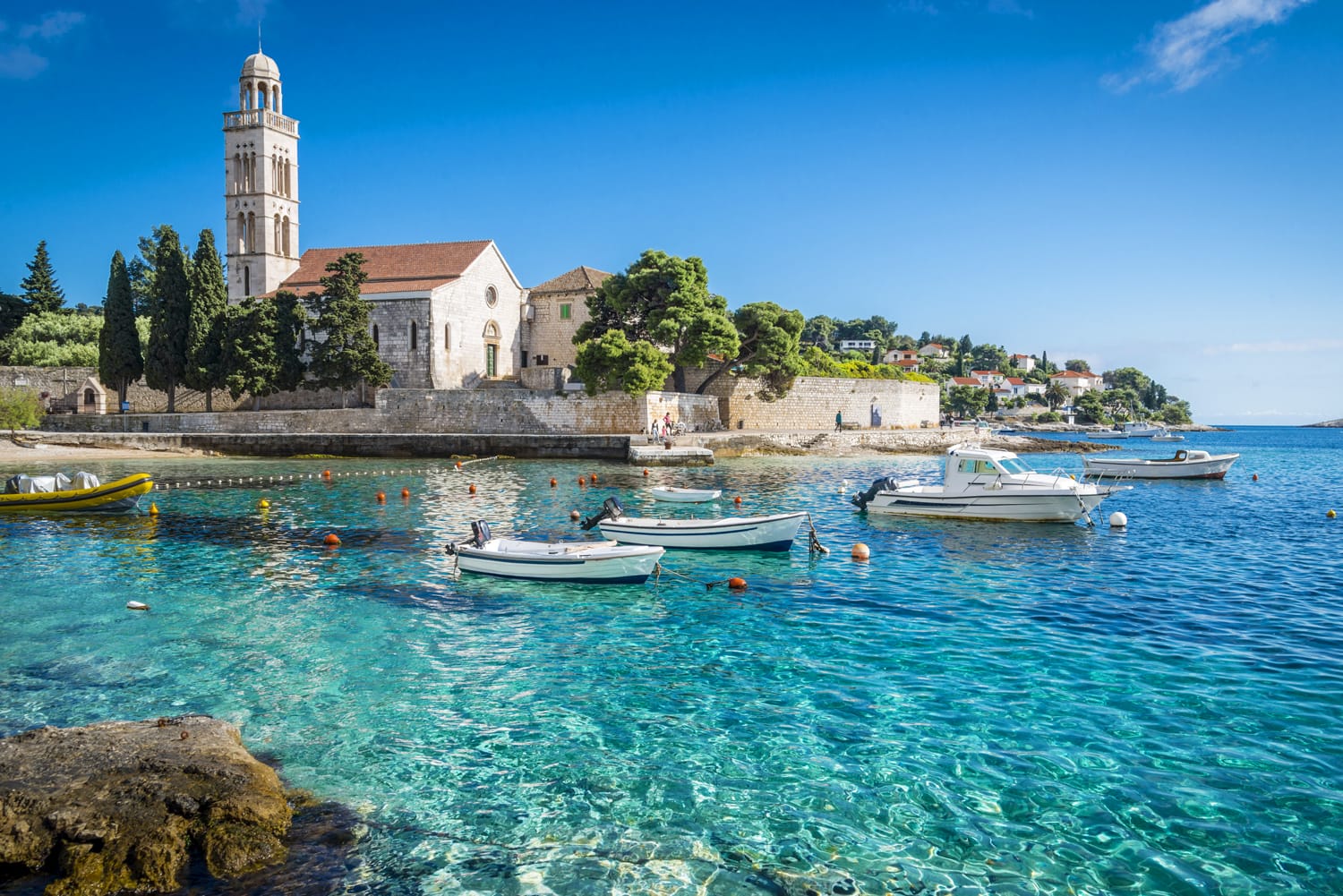 Amazing Hvar city on Hvar island, Croatia