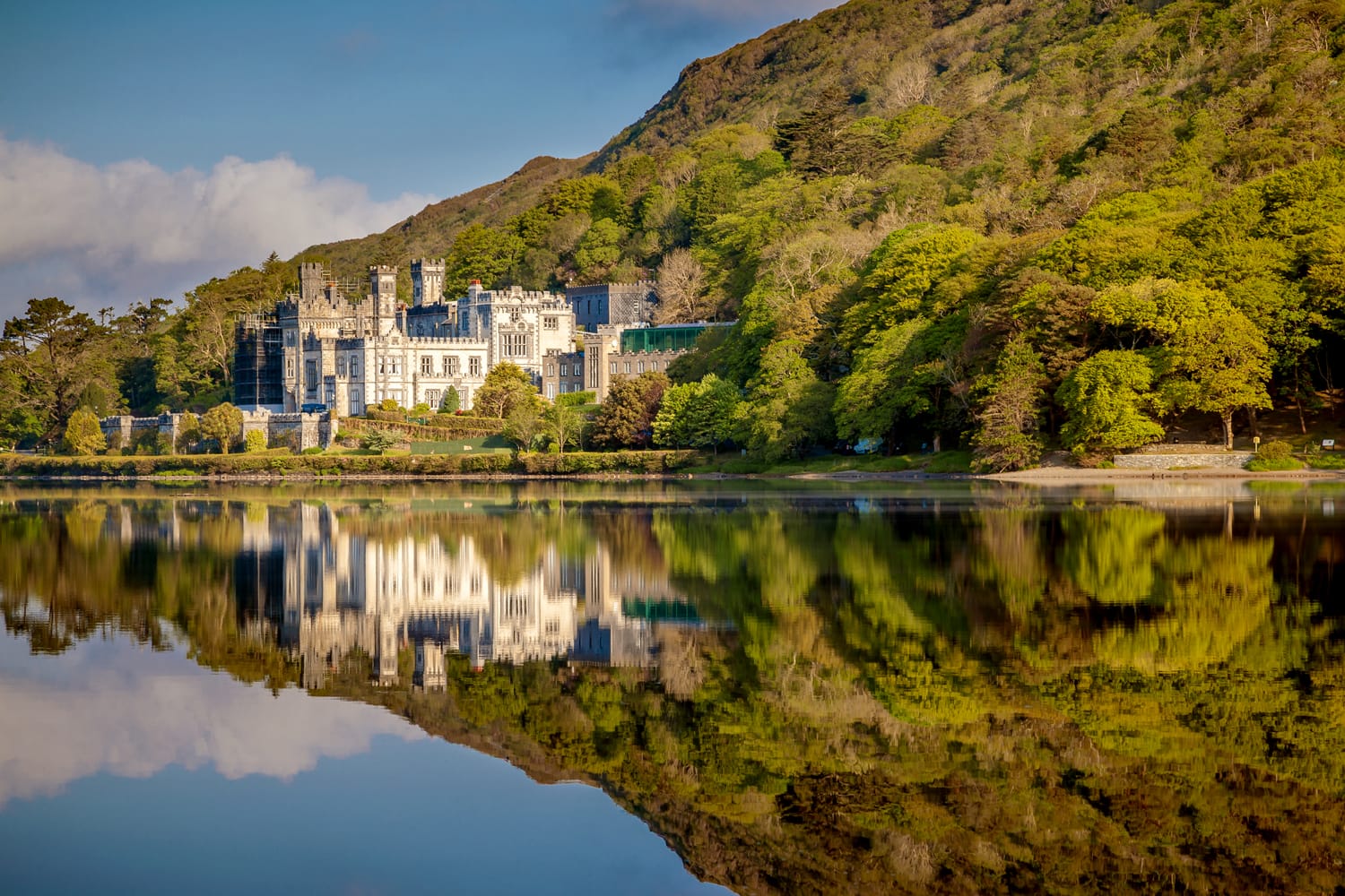 Beautiful Reflections At Kylemore Abbey In Connemara