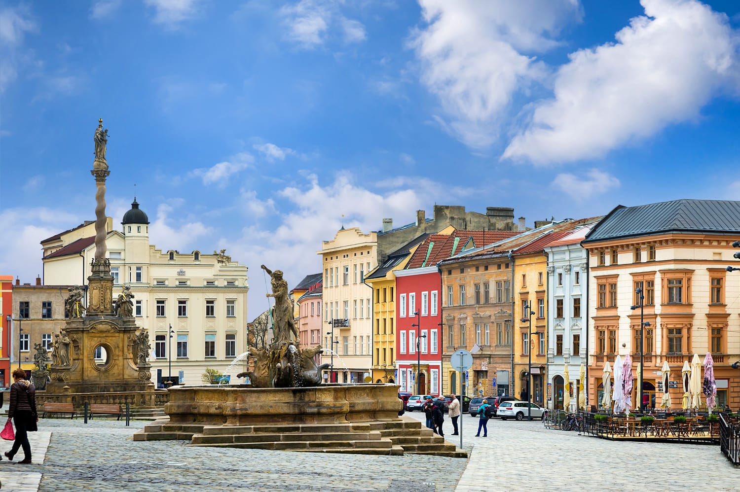 Historical sights of Olomouc in the Czech Republic.