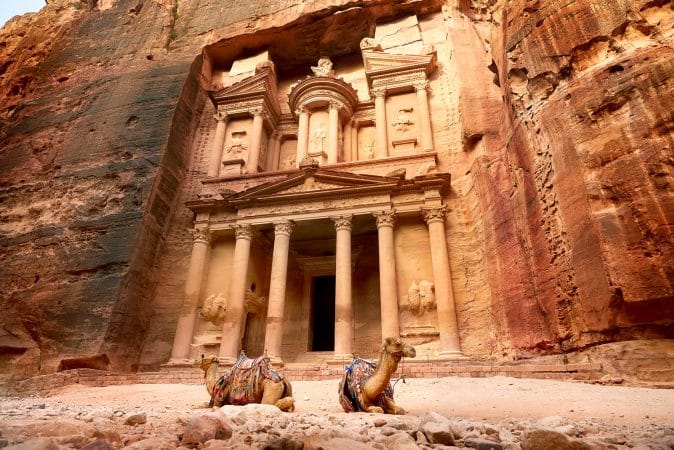 Al Khazneh - the treasury, ancient city of Petra, Jordan