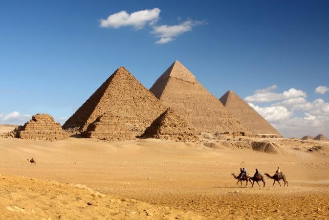 Pyramids of Giza in Egypt