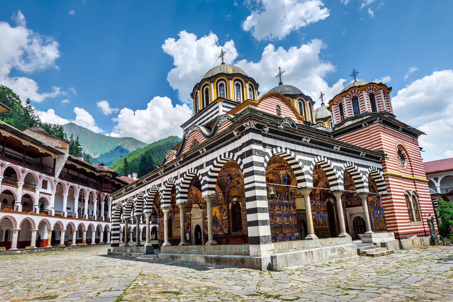 Rila monastery, a famous monastery in Bulgaria.