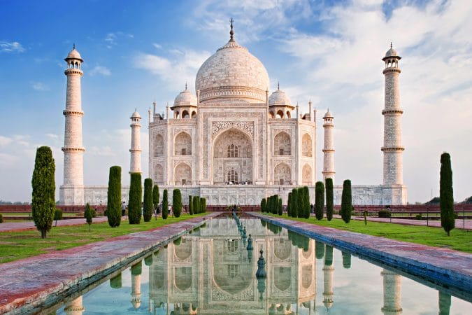 Taj Mahal in sunrise light, Agra, India