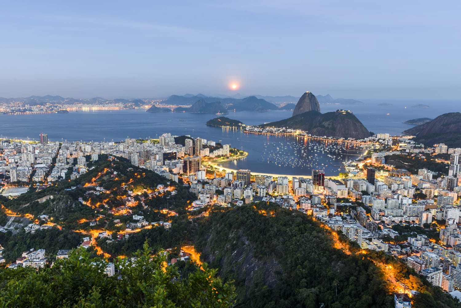 View from Mirante Dona Marta in Parque Nacional da Tijuca, Rio de Janeiro, Brazil