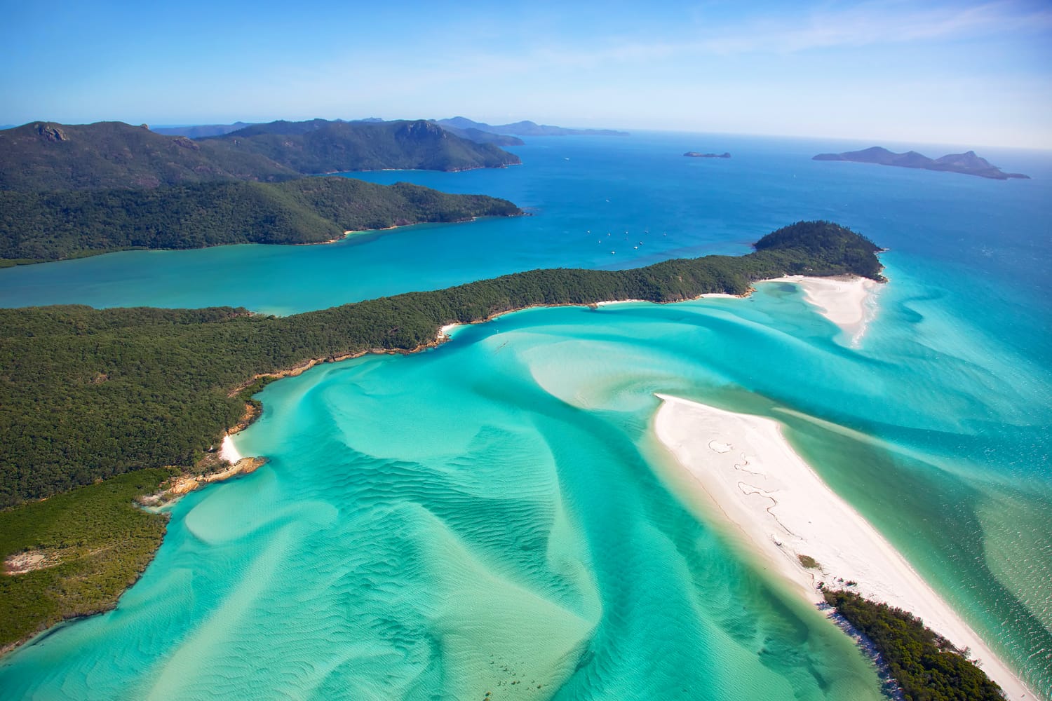 Whitehaven Beach in the Whitsundays Islands National Park in Australia
