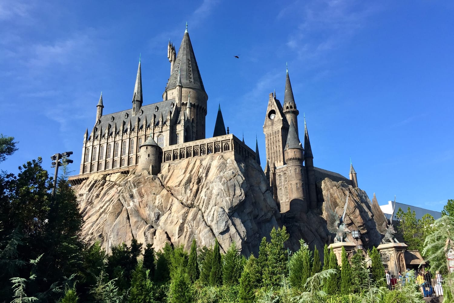 Hogwart in the wizarding world of Harry Potter in Orlando, Florida