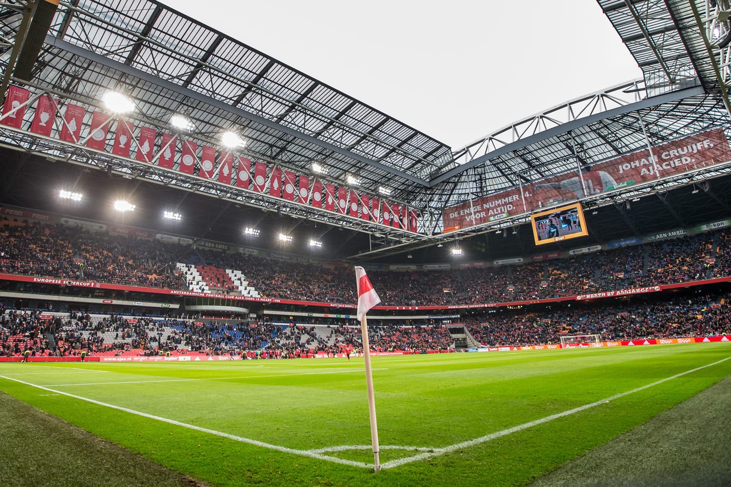 Ajax trainer coach Frank de Boer the ArenA during Dutch Eredivisie match from Ajax , Stadium overview panorama, Amsterdam ArenA