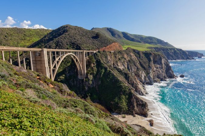 Bixby Bridge Along the Pacific Coast highway Big Sur California