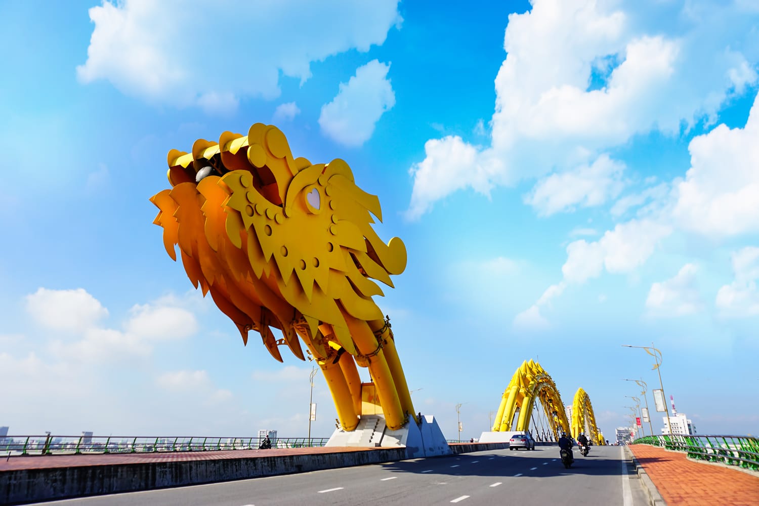 Dragon bridge in Da Nang, Vietnam