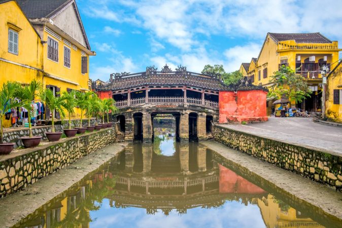 Japanese Covered Bridge, also called Lai Vien Kieu in Hoi An, Vietnam