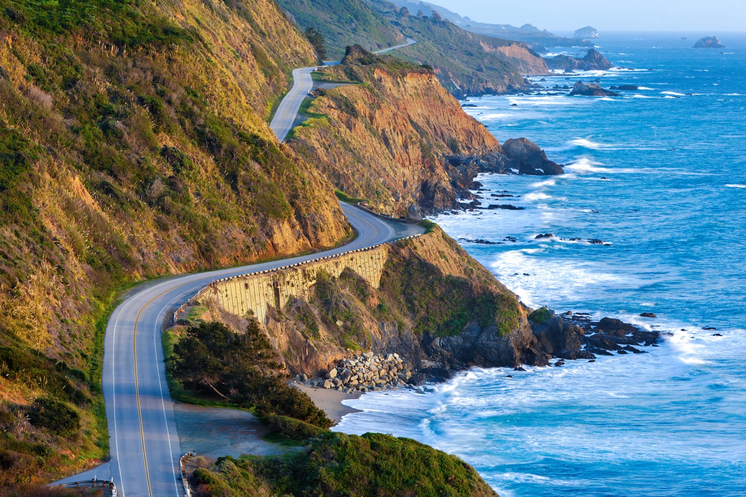 Pacific Coast Highway (Highway 1) at southern end of Big Sur, California
