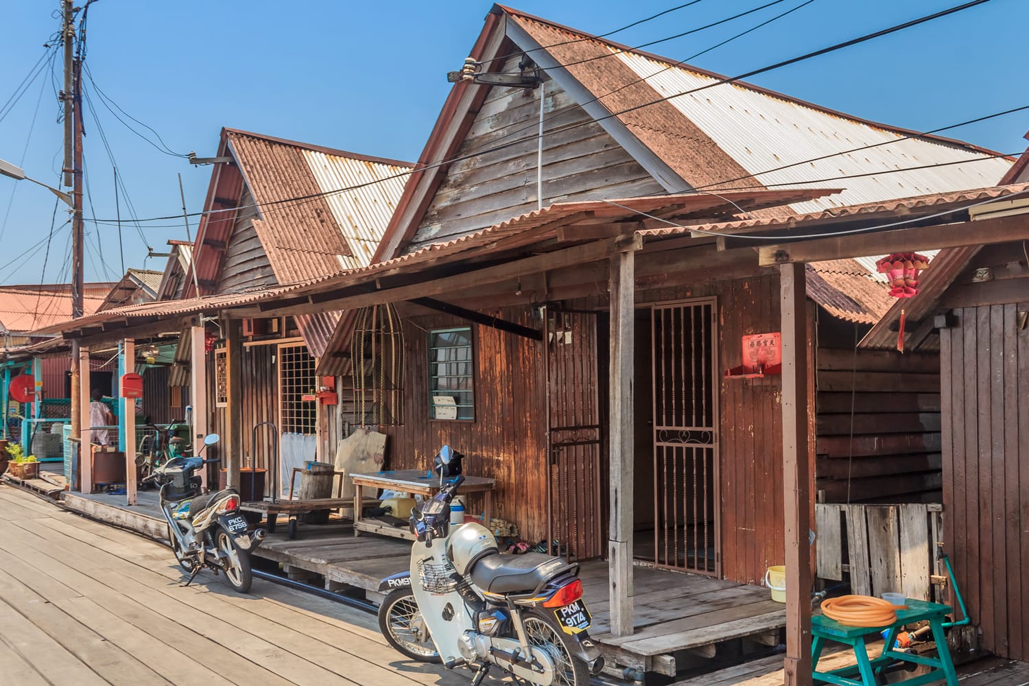 Chew Jetty, small village built on water by the Chinese Chew clan in the 19th century, as they could not get land in the UNESCO heritage zone
