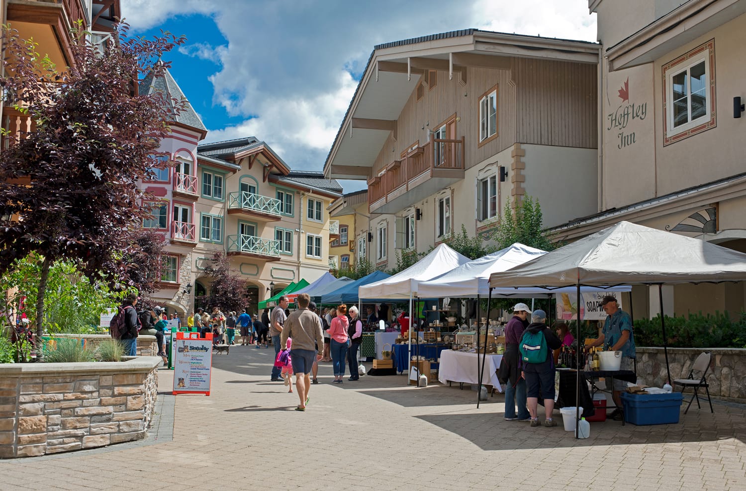 Farmer's Market at Sun Peaks Resort in Canada