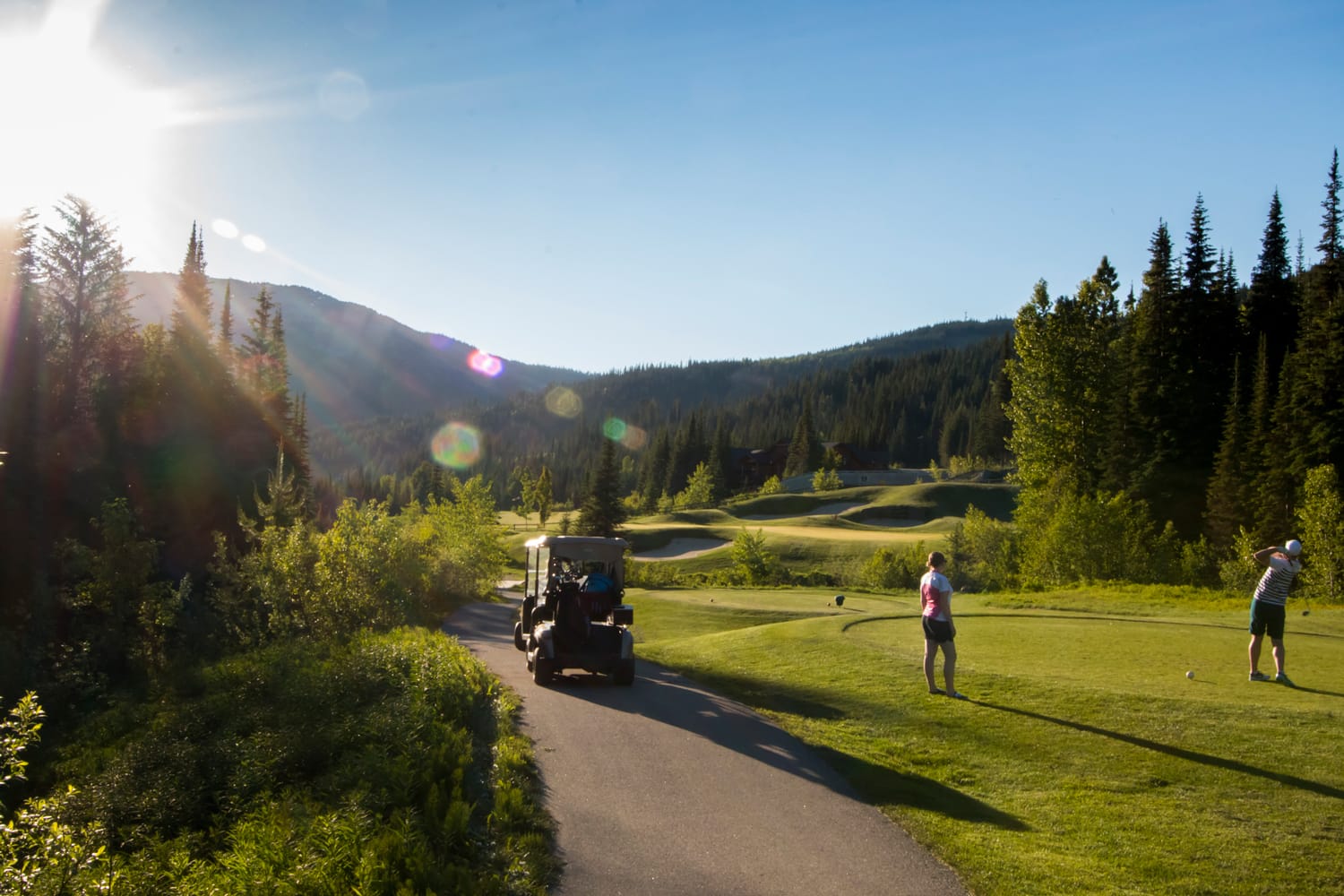 Golfing at Sun Peaks Resort in Canada