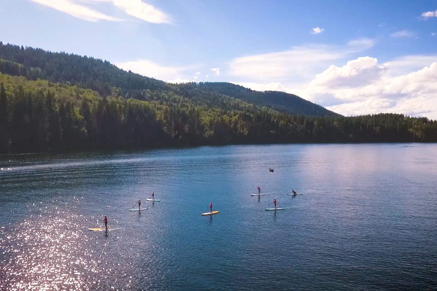 Paddle Boarding at Sun Peaks Resort in Canada