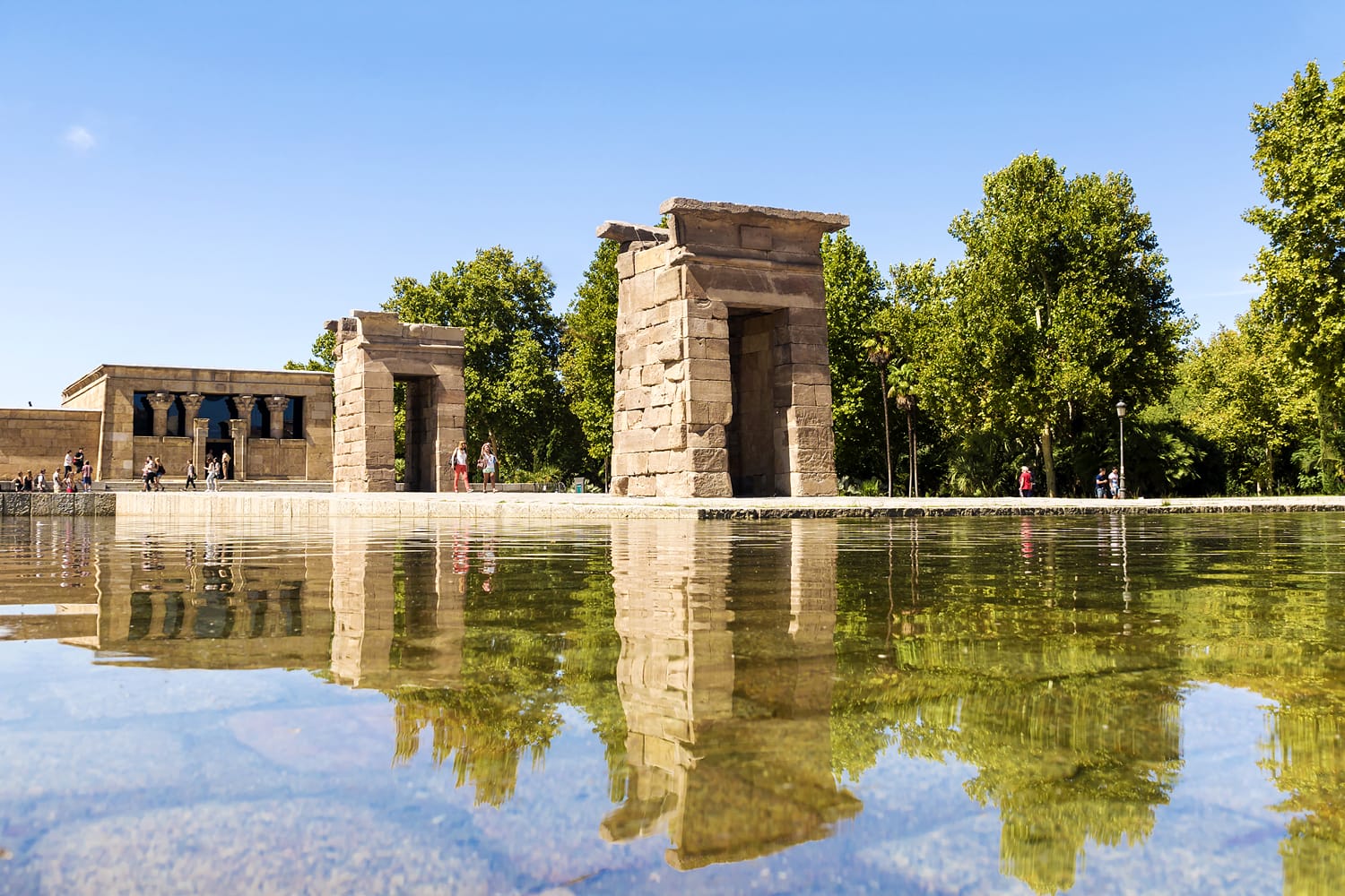 Debod Temple in Madrid, Spain