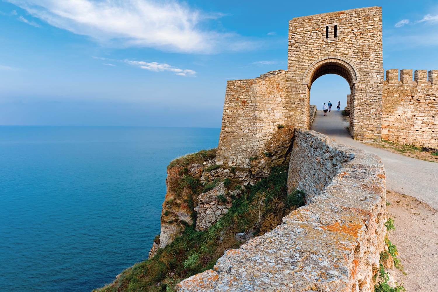 Kaliakra - long and narrow headland in the Southern Dobruja region of the northern Bulgarian Black Sea Coast, 60 km northeast of Varna with an ancient stone fortress.