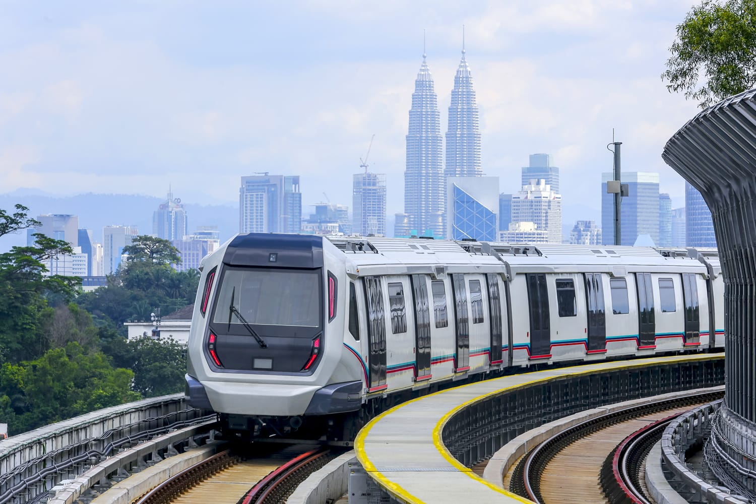 Malaysia MRT (Mass Rapid Transit) train in KL
