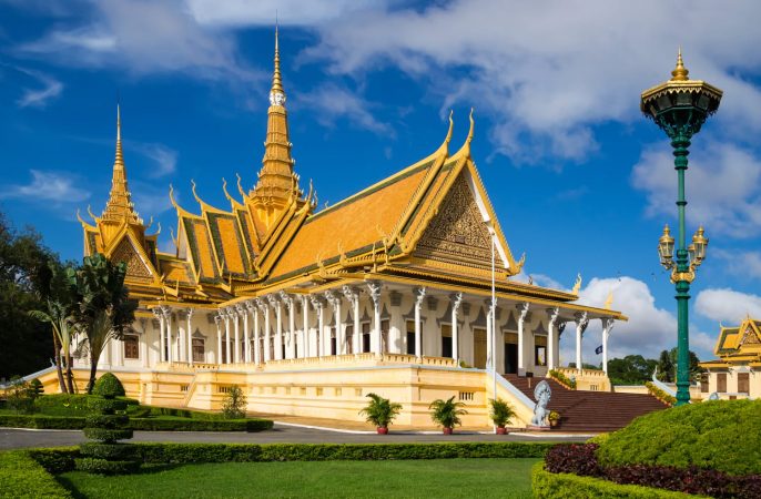 The royal palace in Phnom Penh, Cambodias capital Phnom Penh