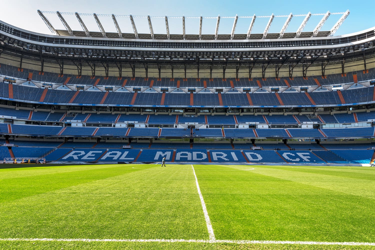 Santiago Bernabeu stadium in Madrid, Spain
