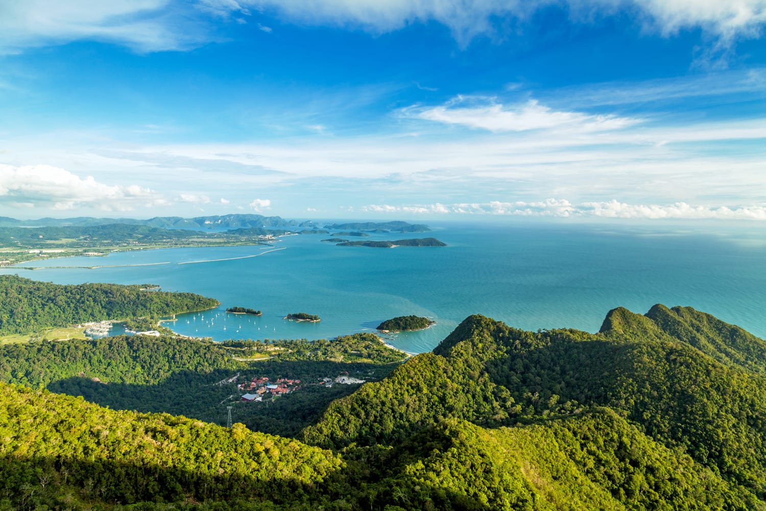 iew of tropical island Langkawi in Malaysia