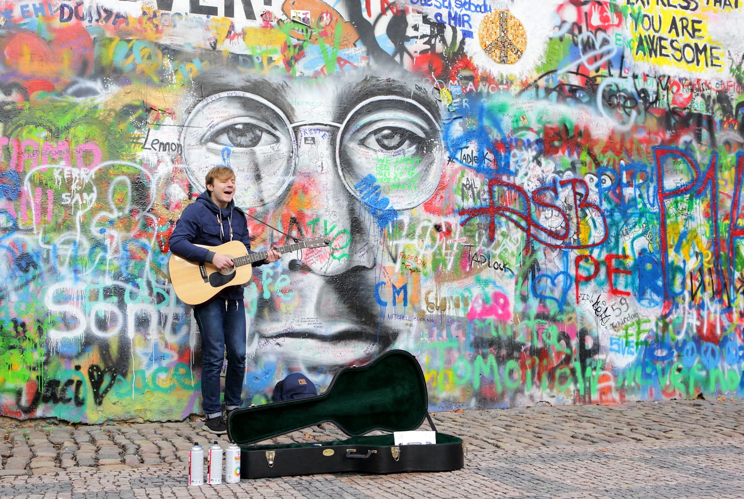 Lennon Wall in Prague