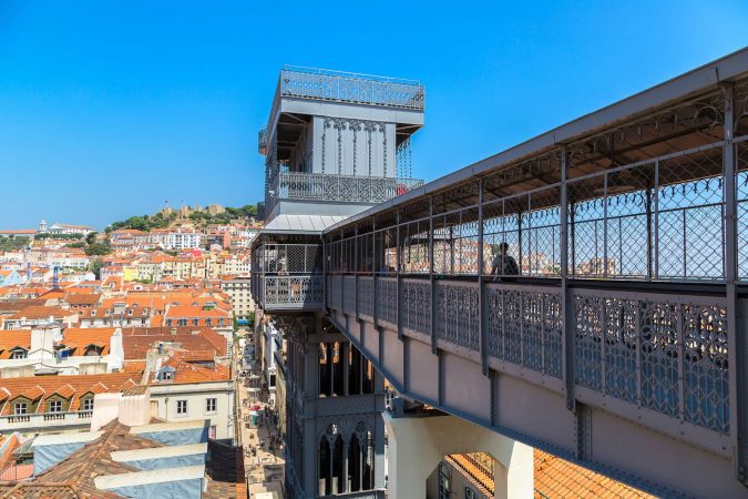 Santa Justa Lift in Lisbon, Portugal