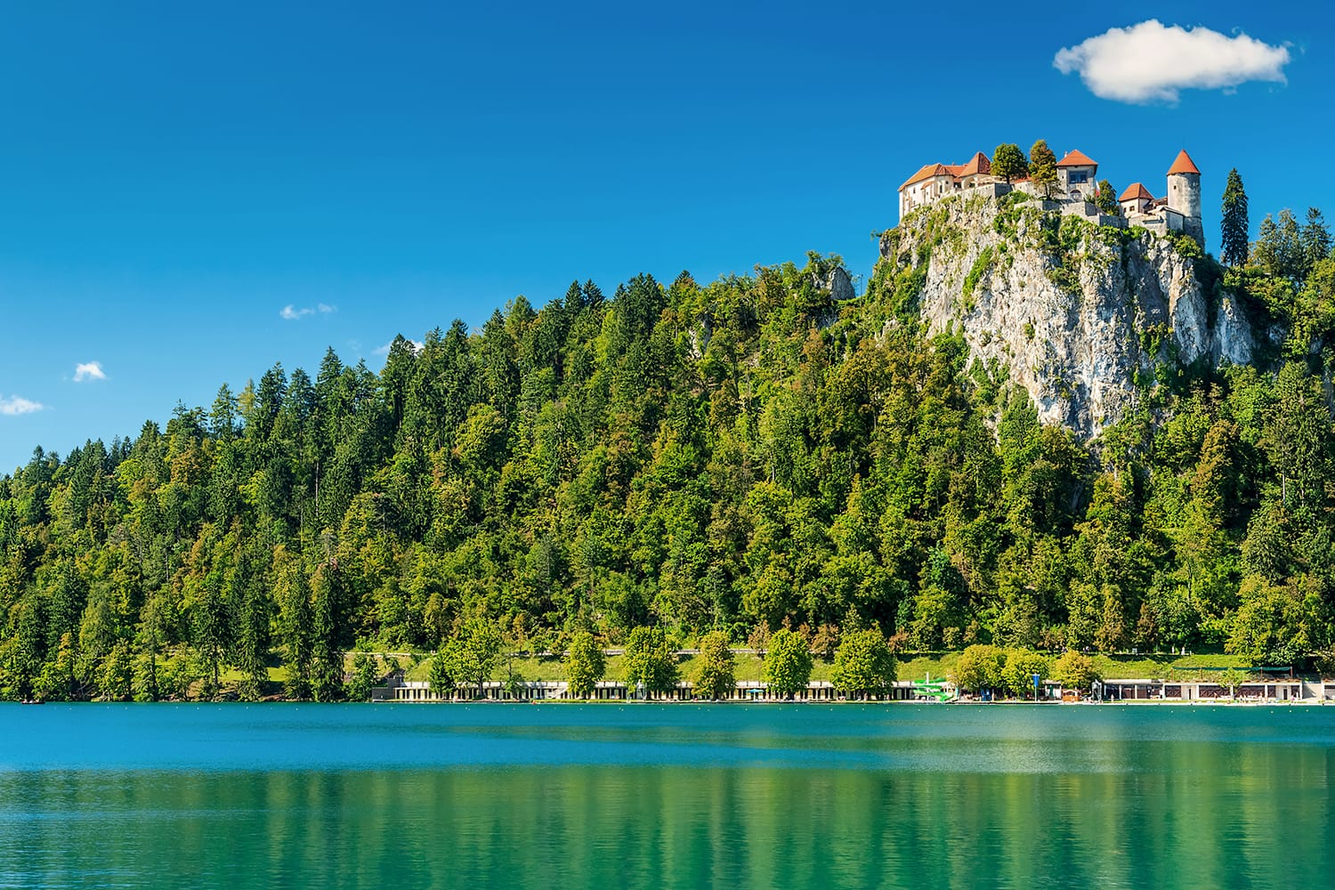 Castle at Lake Bled, Slovenia