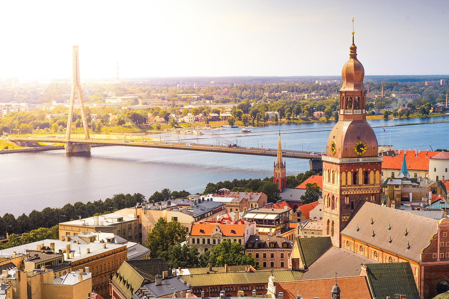 View of Old Riga from the St. Peter's Church, Riga, Latvia