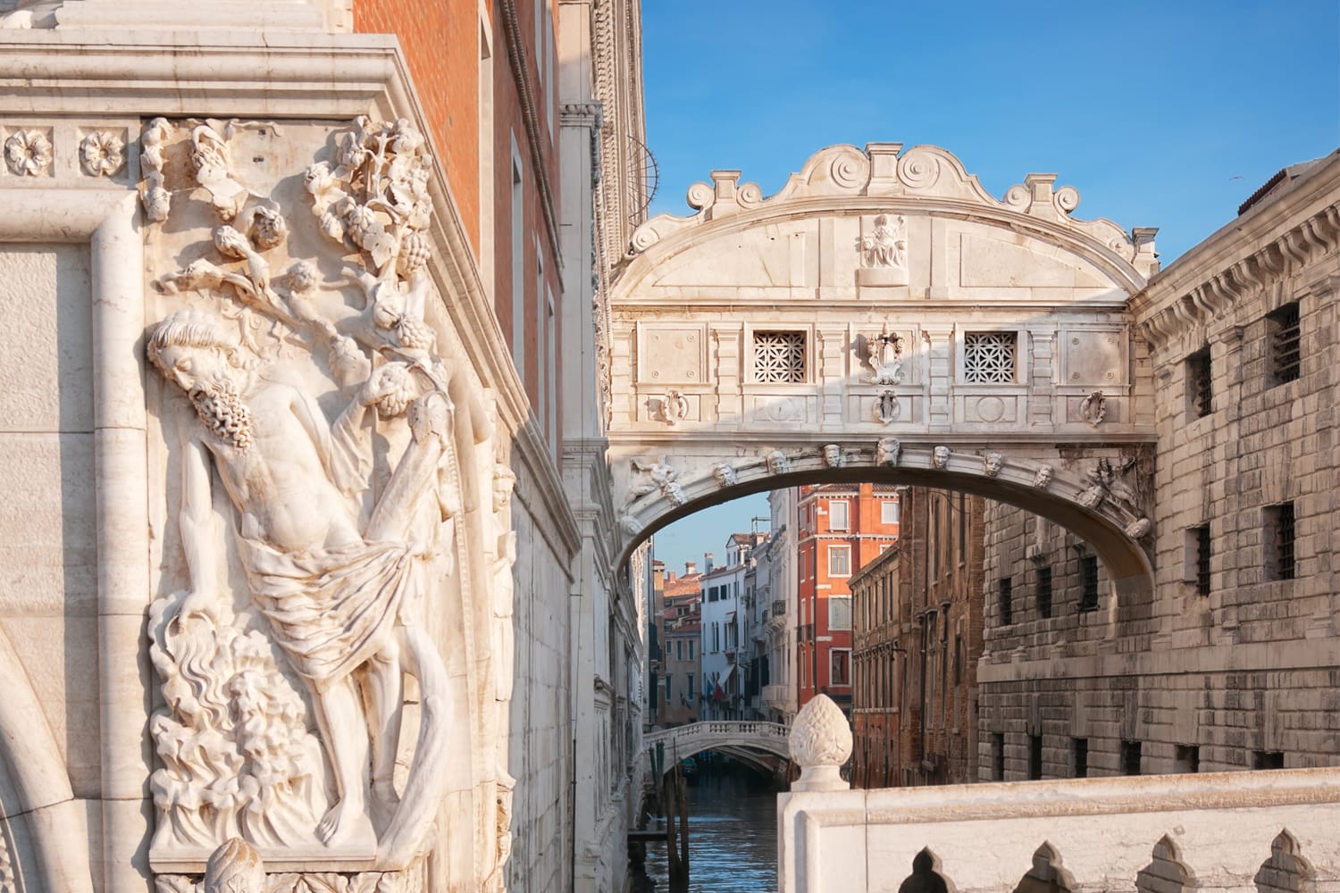 Bridge of Sighs in Venice, Italy