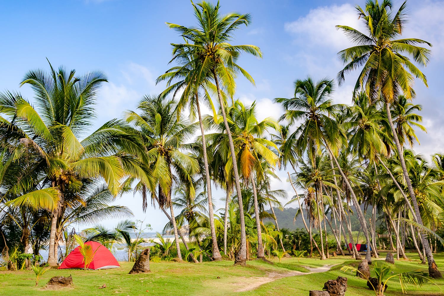 Campground at Tayrona National Park in Colombia