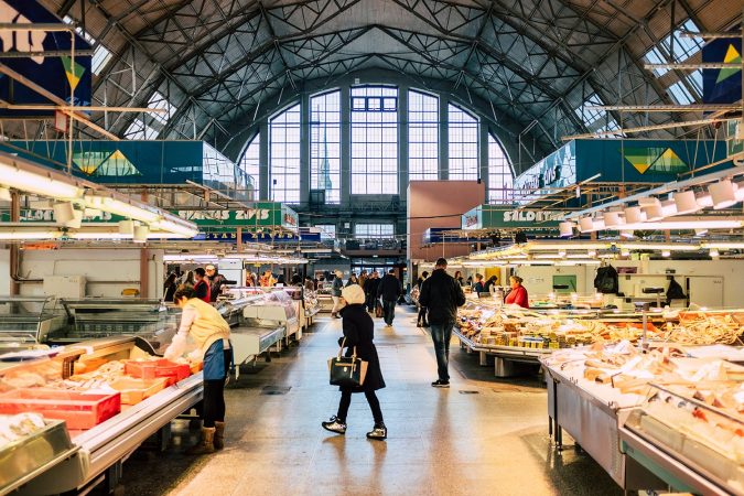 Central Market in Riga, Latvia