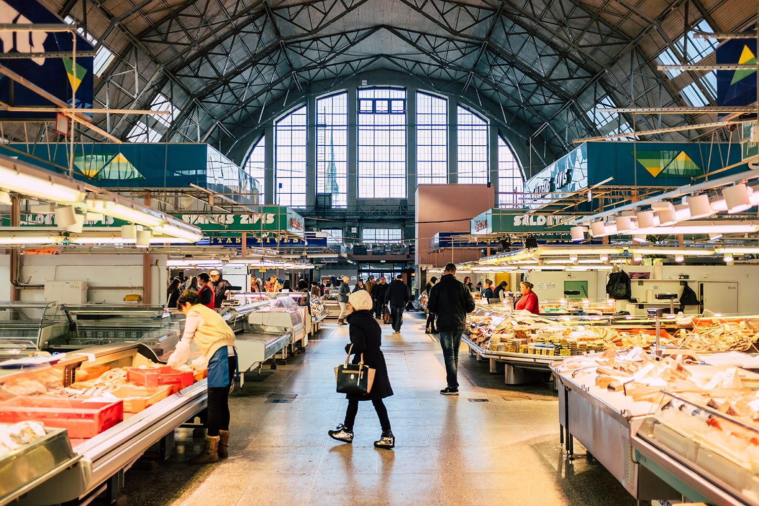 Central Market in Riga, Latvia