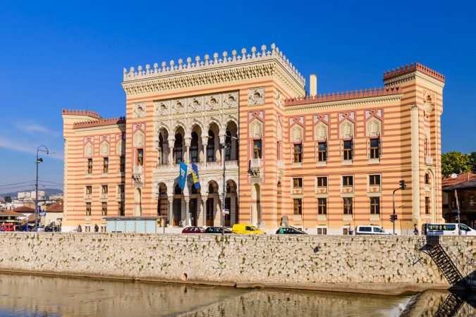 City hall in Sarajevo, Bosnia and Herzegovina