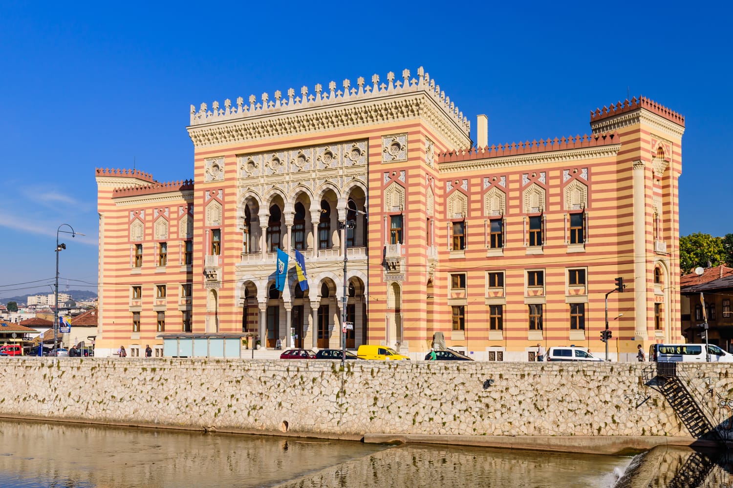 City hall in Sarajevo, Bosnia and Herzegovina