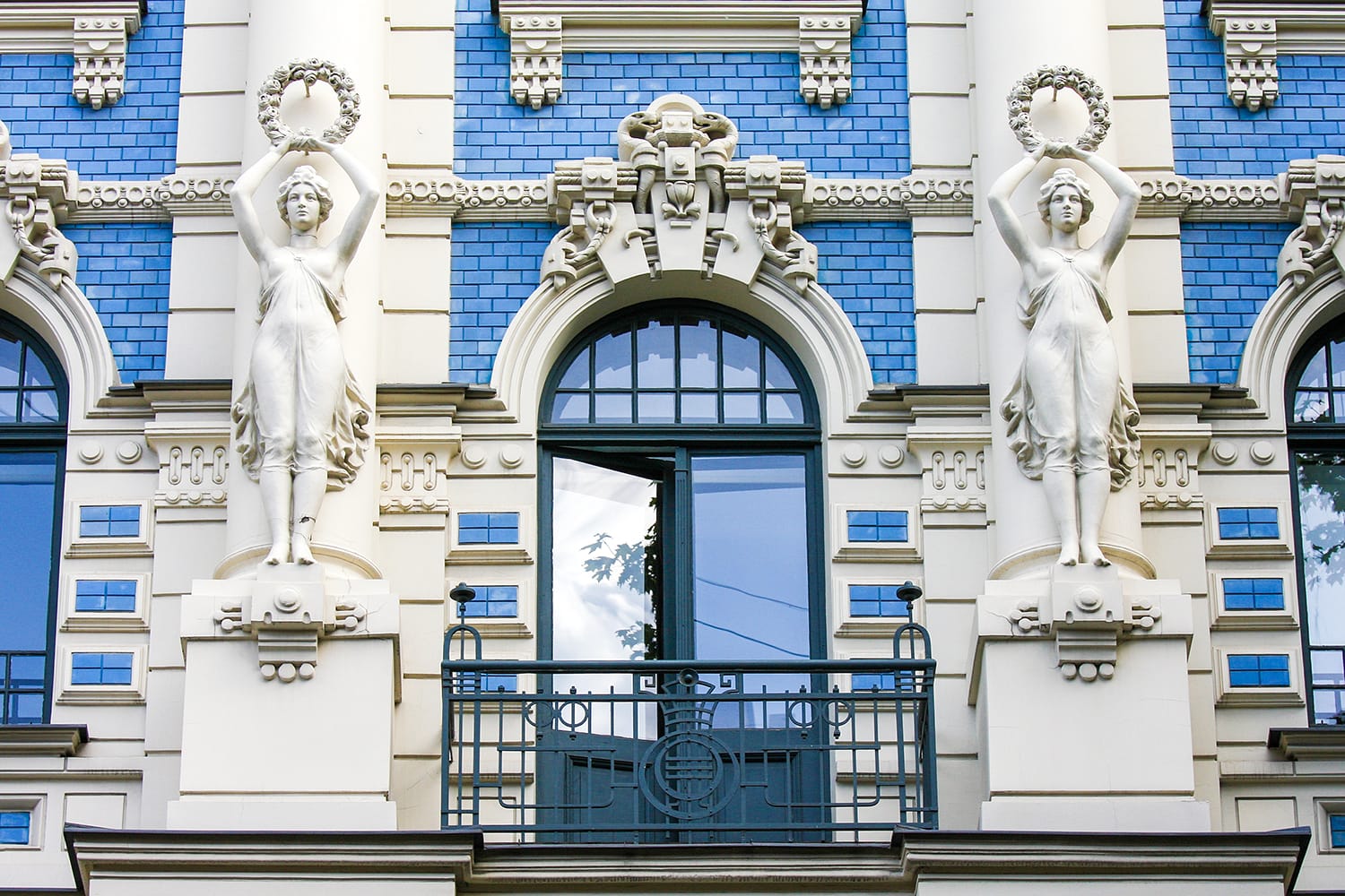 Jugendstil house in the Alberta street in Riga, Latvia