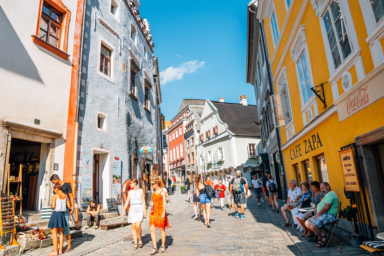 Old town in Cesky Krumlov, Czech Republic