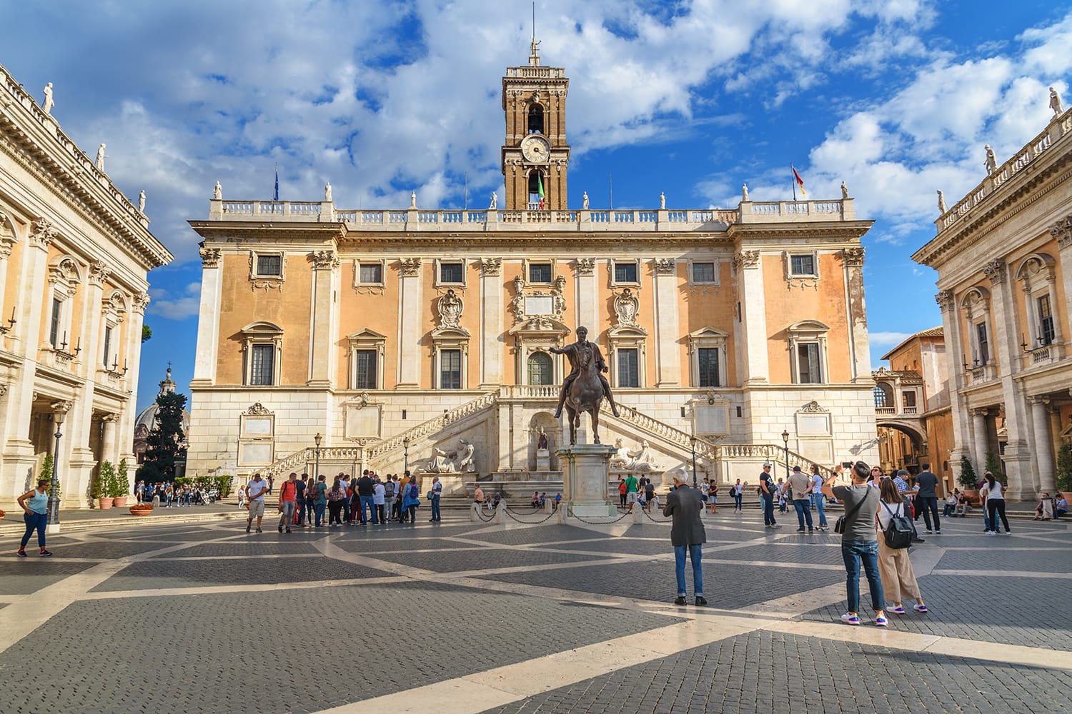 Piazza del Campidoglio in Capitoline Hill, Rome, Italy