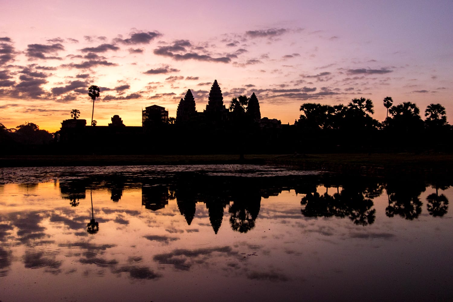 Sunrise at Angkor Wat in Cambodia
