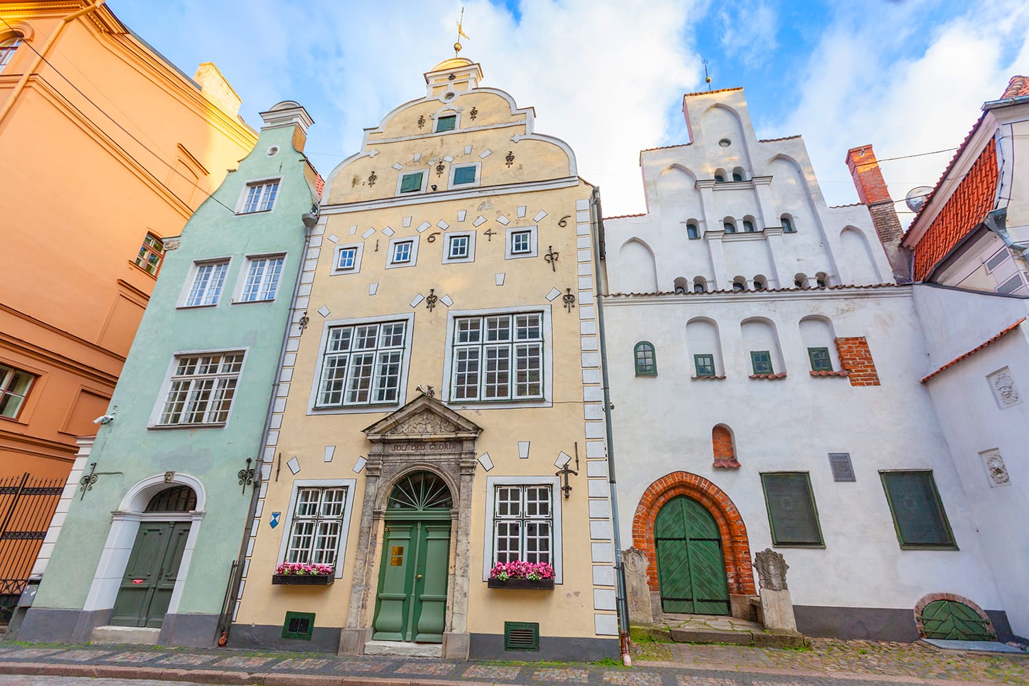 Three Brothers Houses in Riga, Latvia