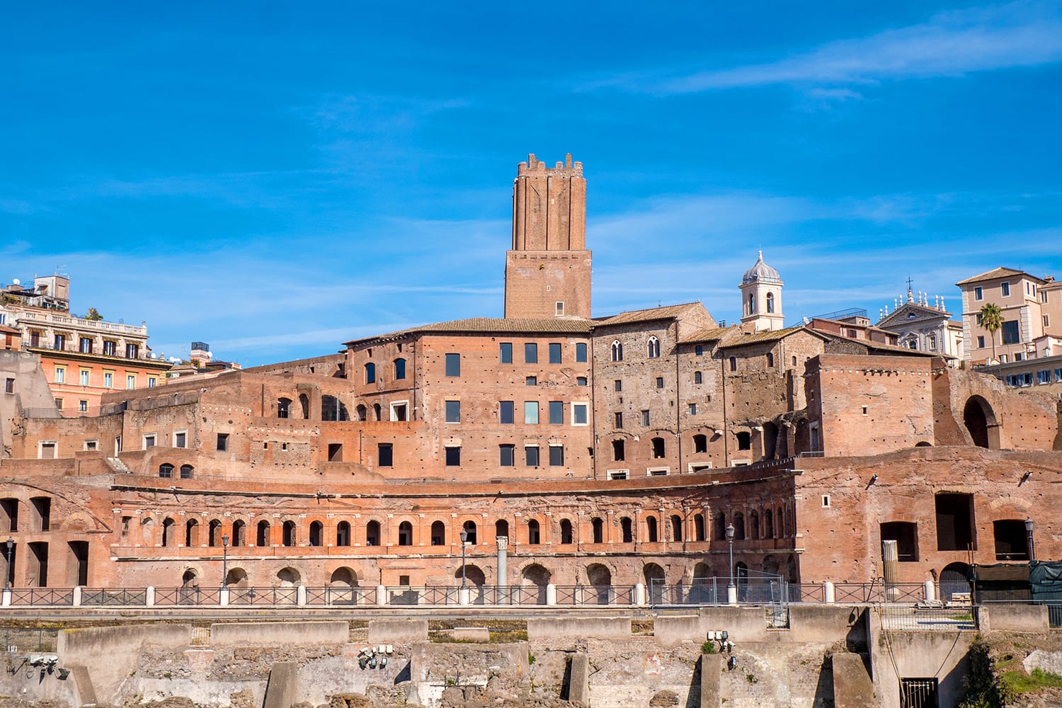 Trajan's Market landmark of Rome, Italy
