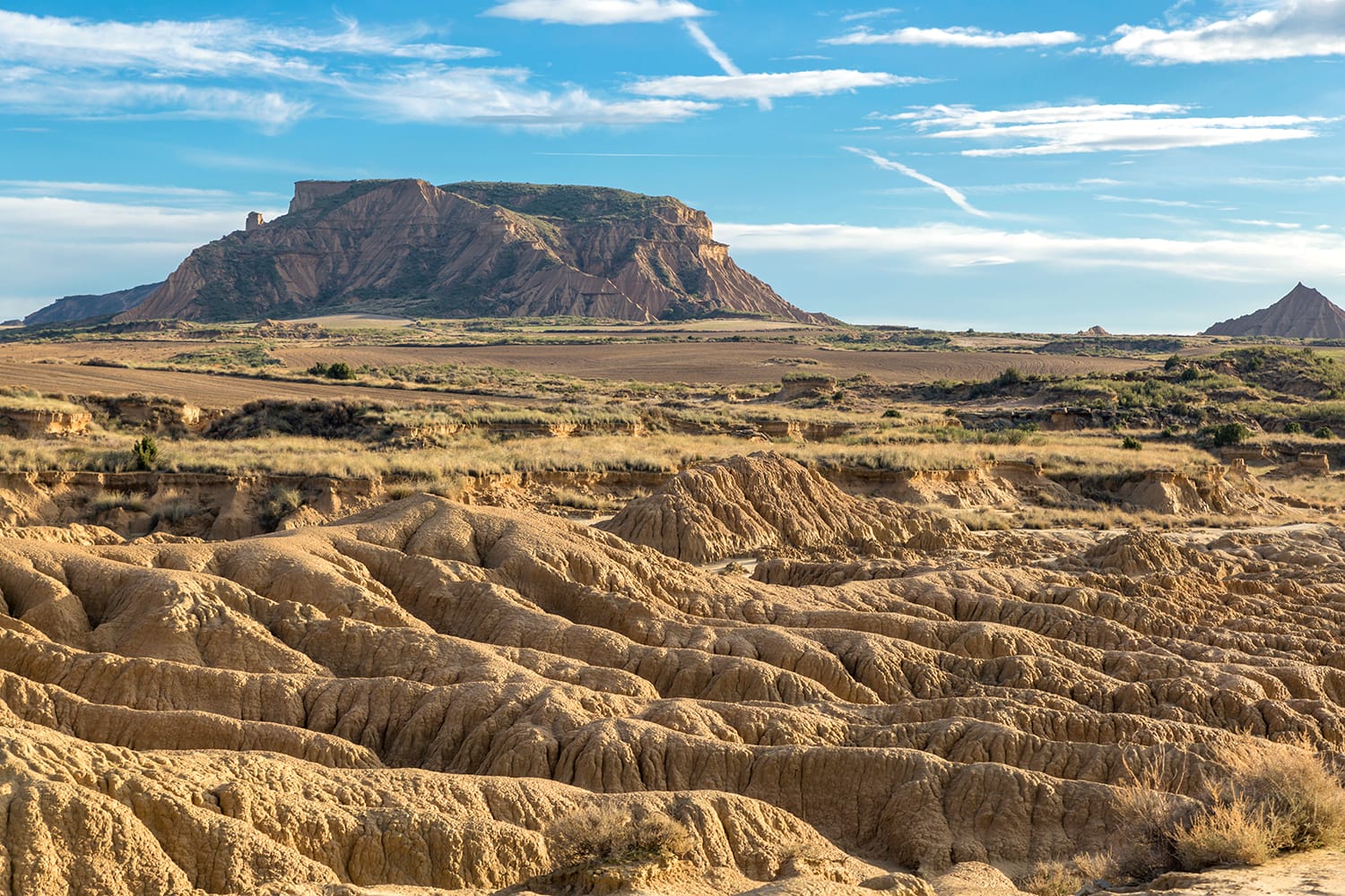 Bardenas Reales natural park, in Navarra, Spain