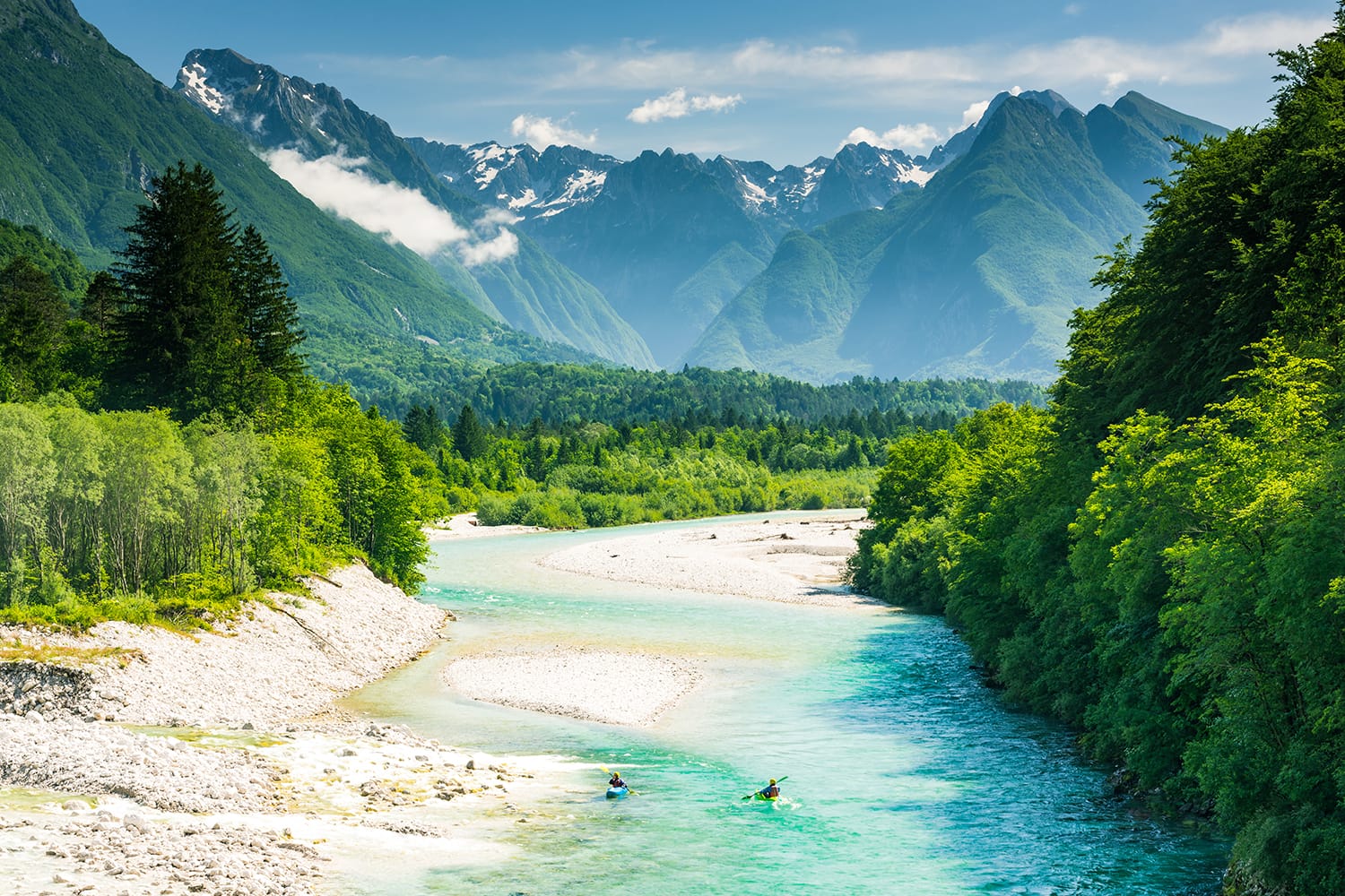 Soca River Valley in Slovenia