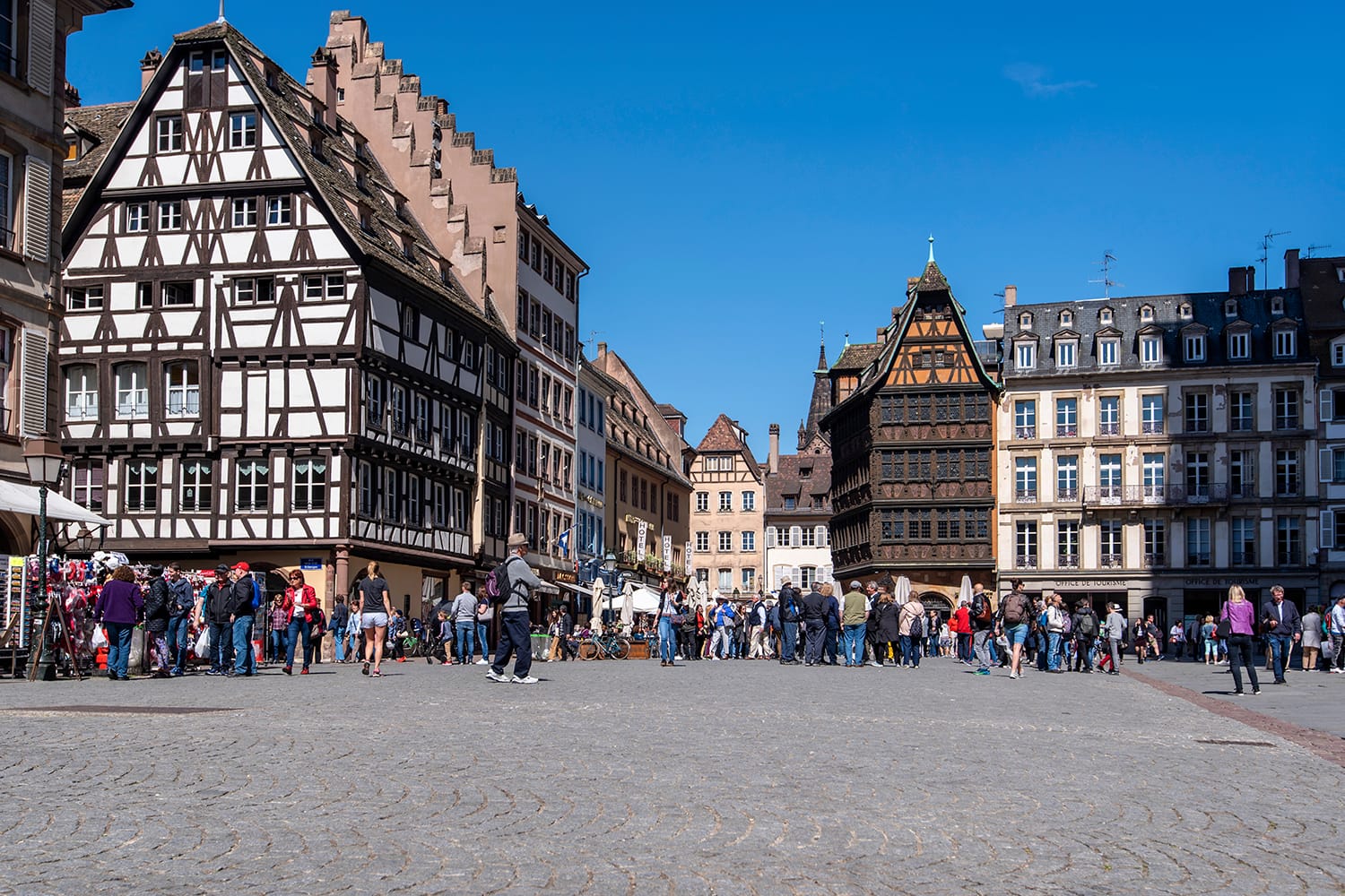 Main square in Strasbourg, France
