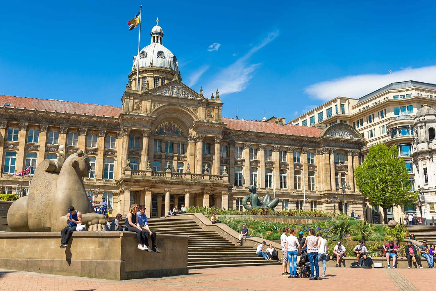 Victoria Square in Birmingham, West Midlands, United Kingdom
