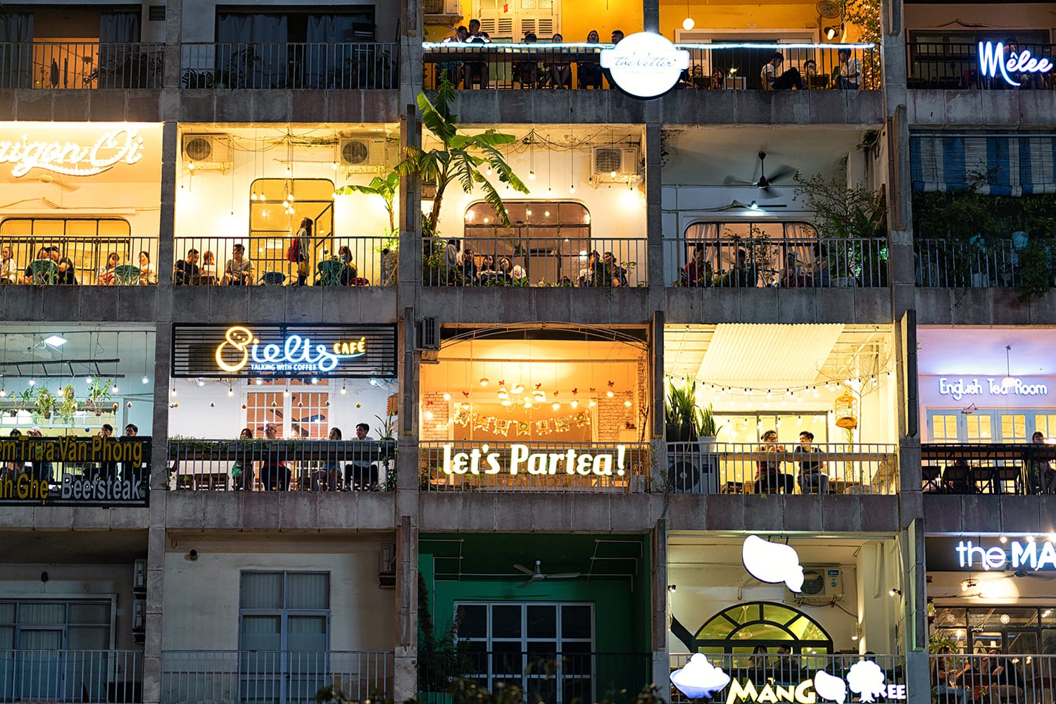 The Cafe Apartment of Ho Chi Minh City is a new styles cafe, Vietnam