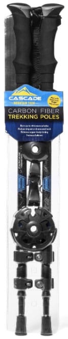 Cascade Mountain Tech Carbon Fiber Quick Lock Trekking Poles