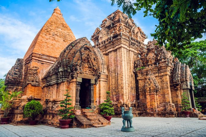 The towers of Po Nagar near Nha Trang in Vietnam