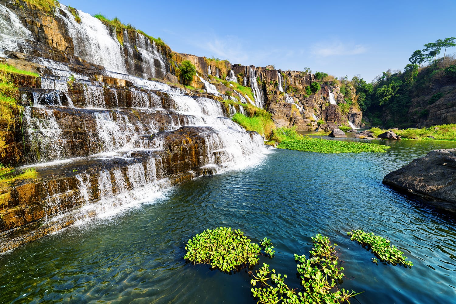 Pongour waterfall near Dalat, Vietnam